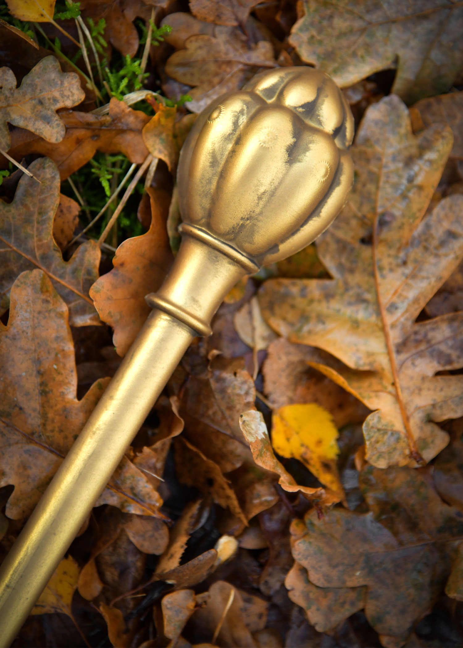 LARP Goldener Melonen-Hammer Huoyan, Polsterwaffe, 45 cm