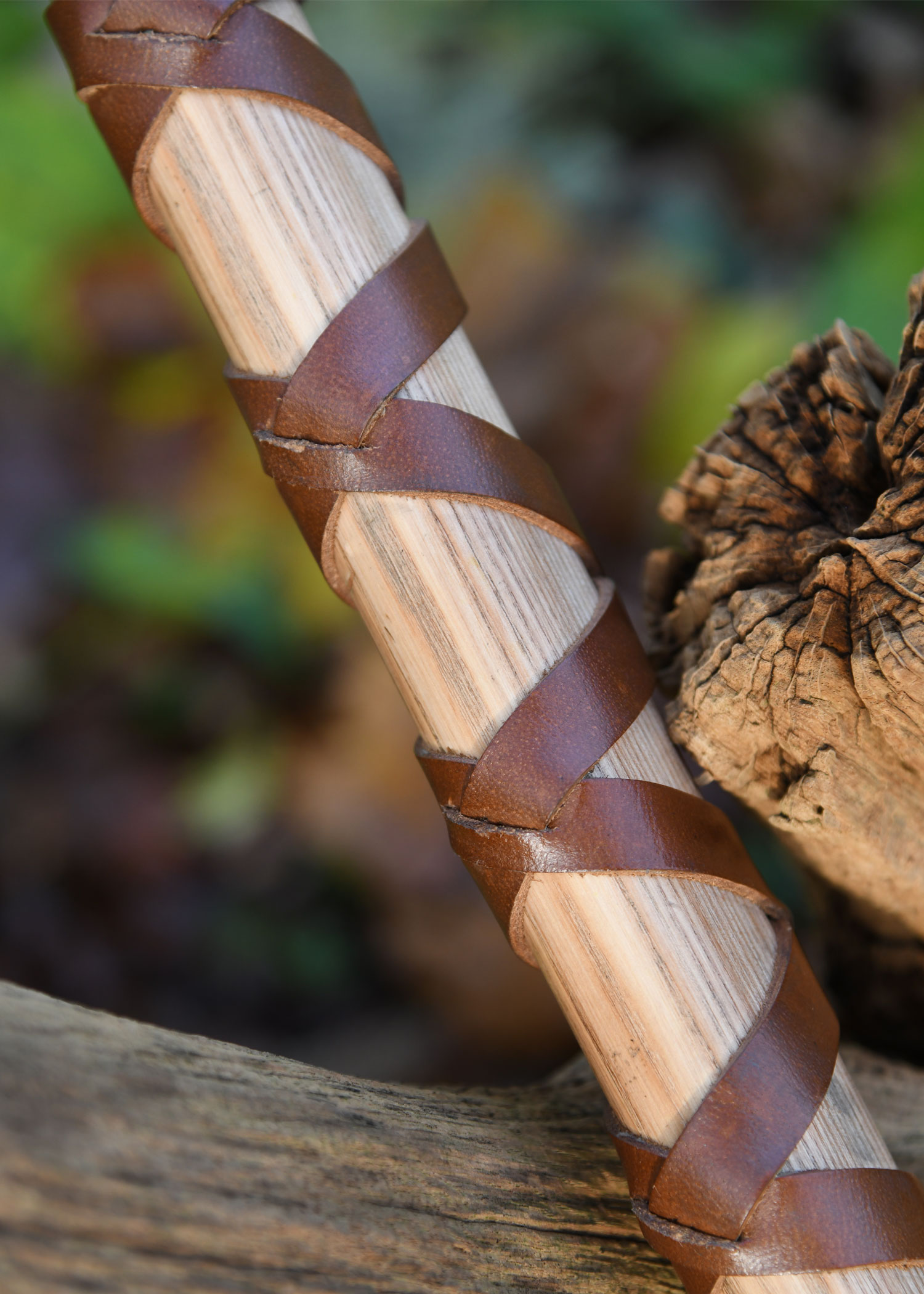 Viking Axe, Cast Steel, Type L, with Engraving and Leather Wrap
