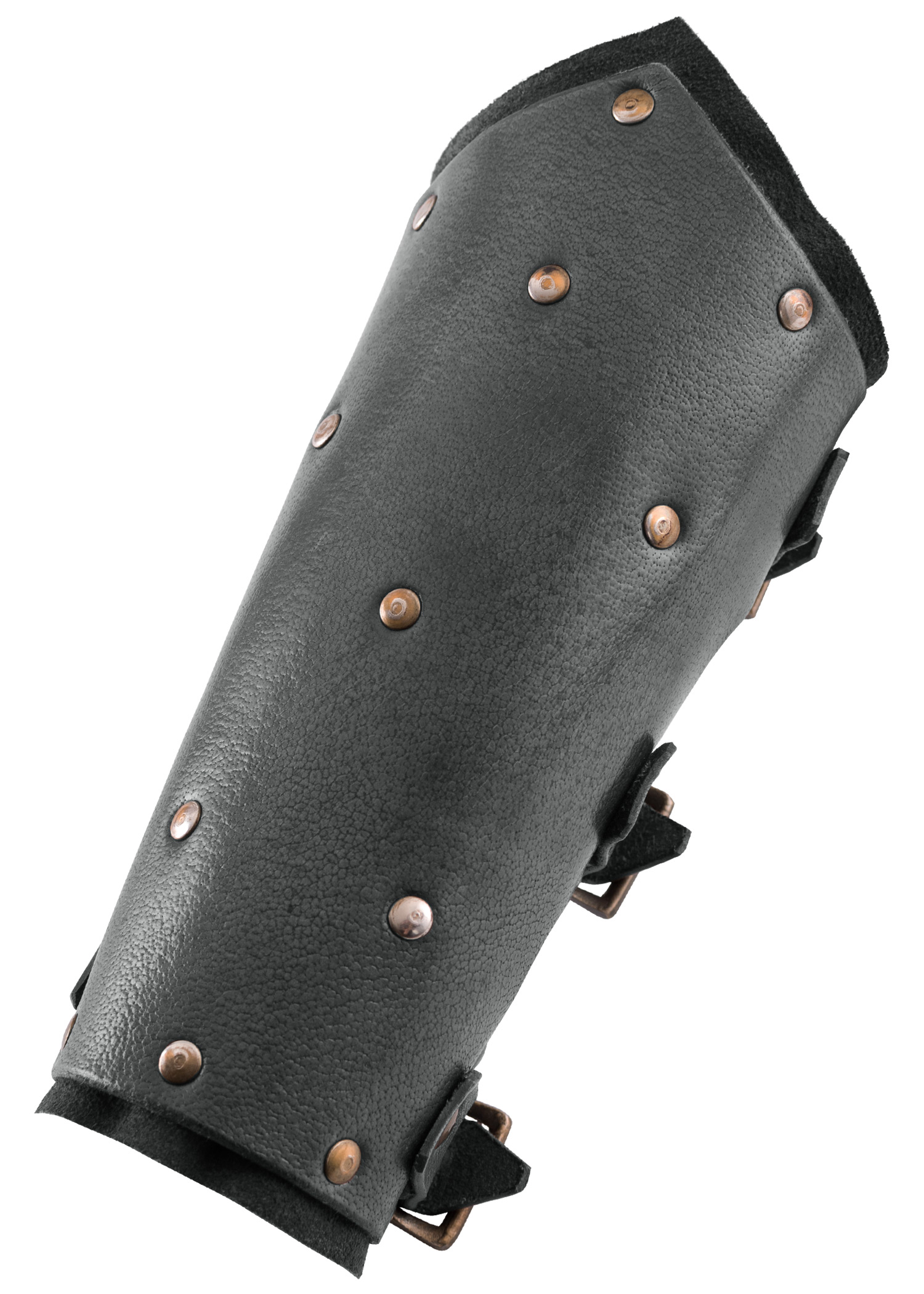 Leather Bracers with Rivets and Suede Underlayer, Pair, various colours