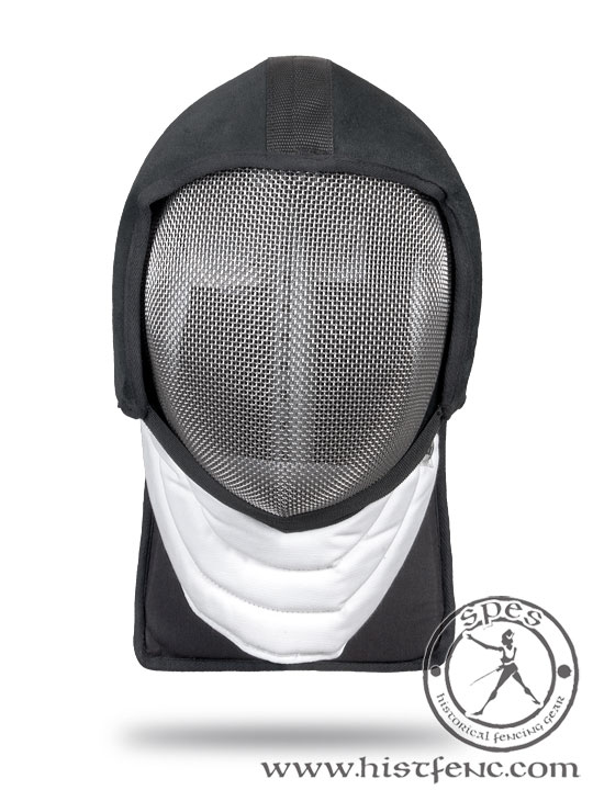 SPES - Leather fencing mask and occipital overlay PRO