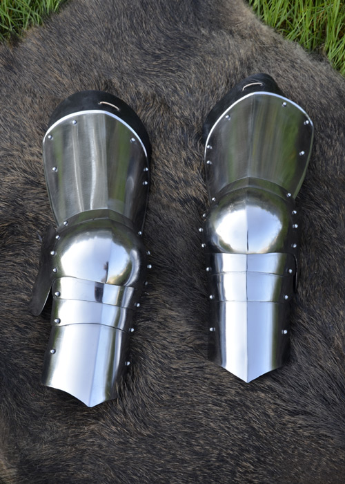 Spätmittelalter-Beinzeug, 1,6 mm Stahl