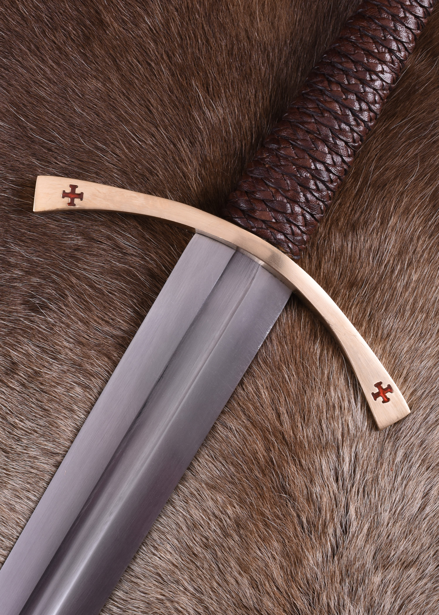 Templar Sword with Cross Pattée, incl. Scabbard