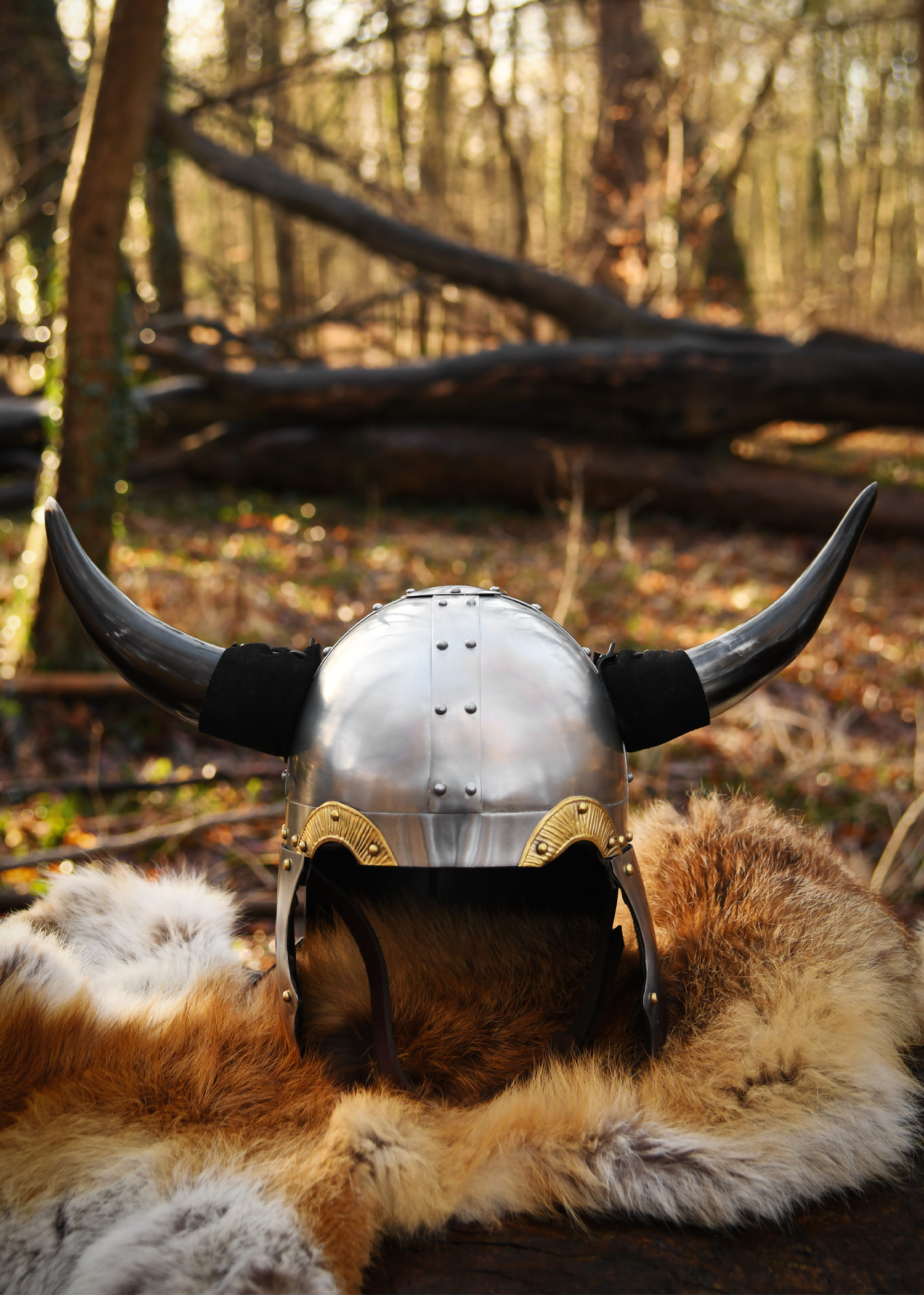 Wikingerhelm Hörnerhelm, 1,3 mm Stahl