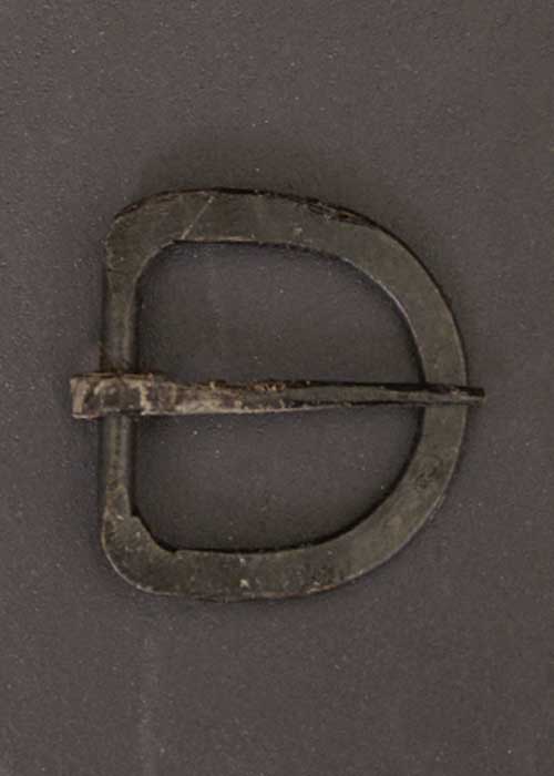 s7 Handgeschmiedete Schnalle aus Stahl, für ca. 29 mm breite Gürtel