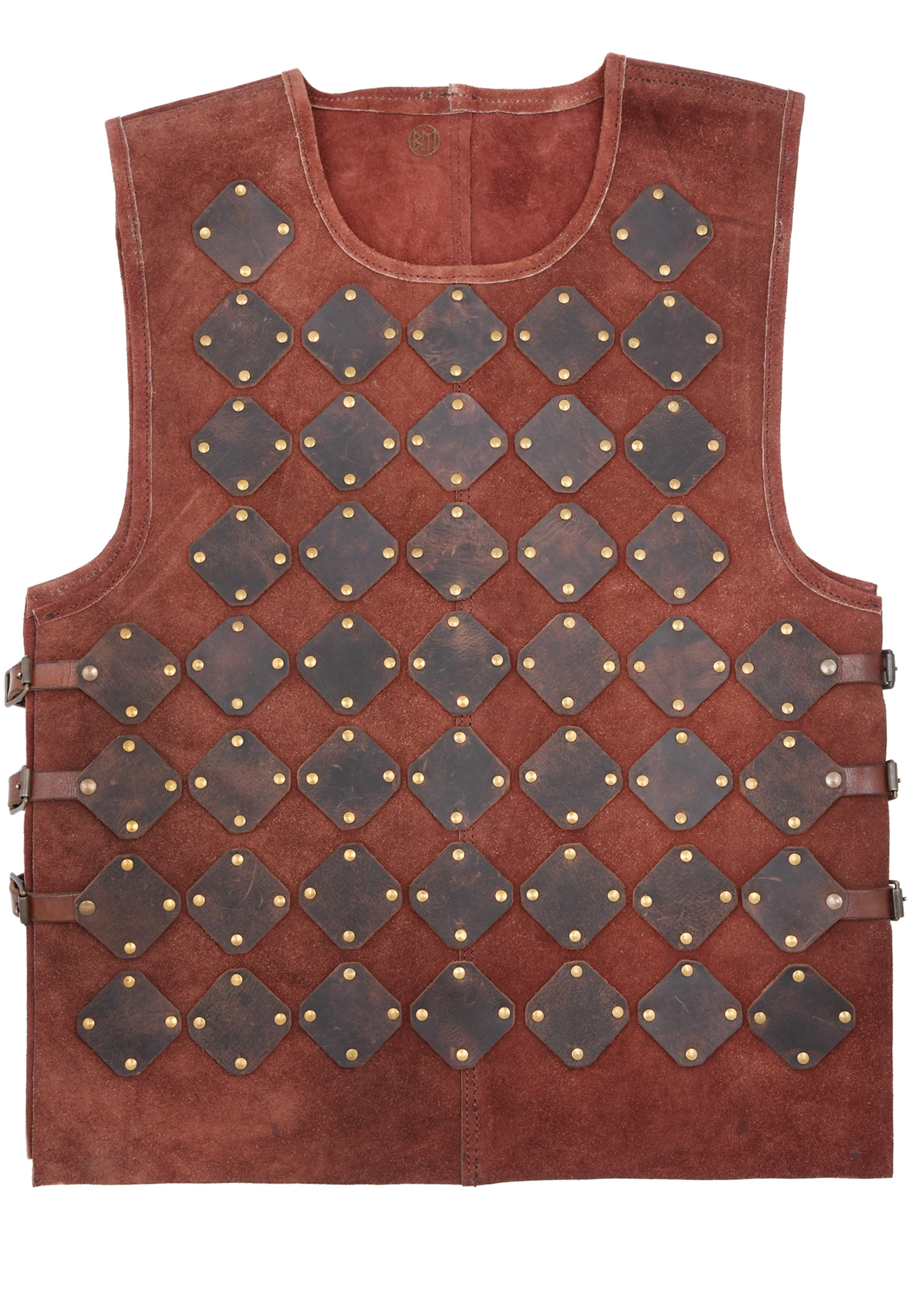 Wildleder Brustpanzer Vidar, braun - Lederrüstung