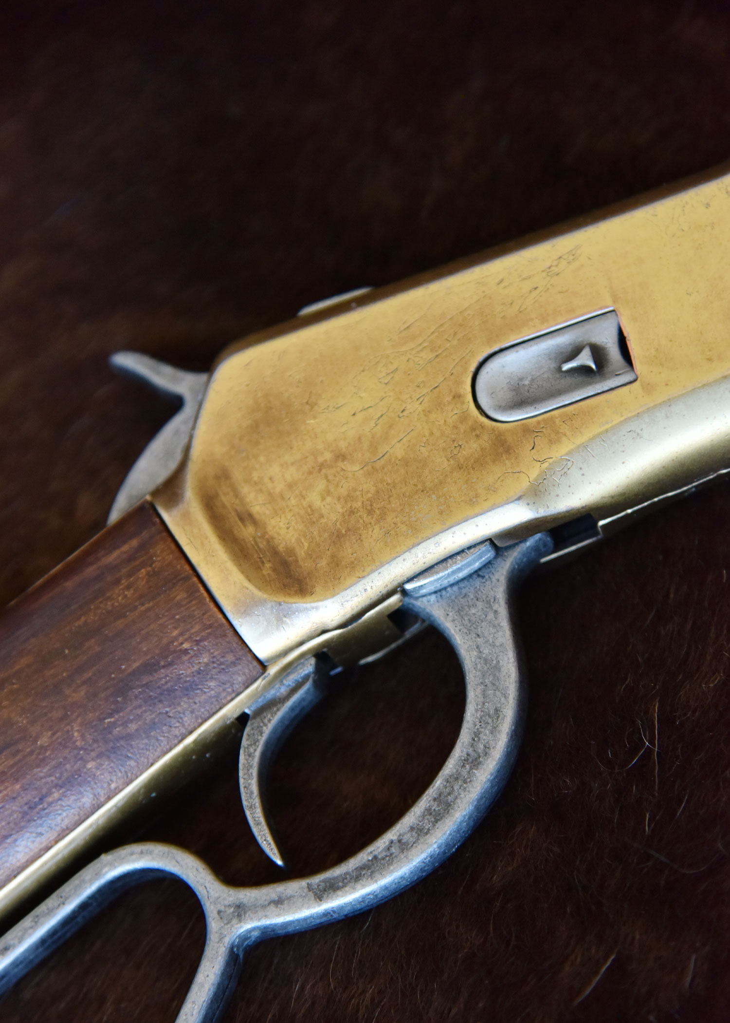 Winchester Mare's Leg Gewehr, 55 cm, Messingbeschläge, Replik