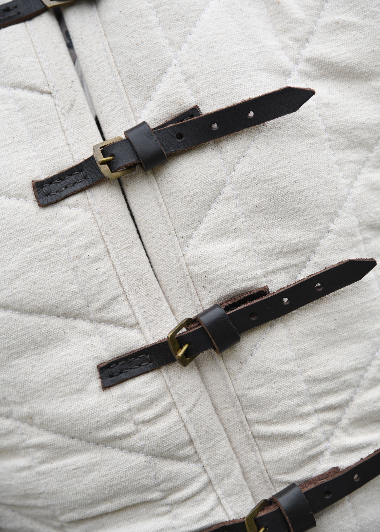 Gambeson with buckles, natural colour, heavy duty