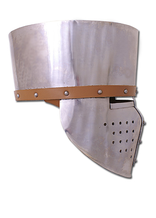 Kreuzfahrer-Topfhelm, ca.1180, 2mm Stahl