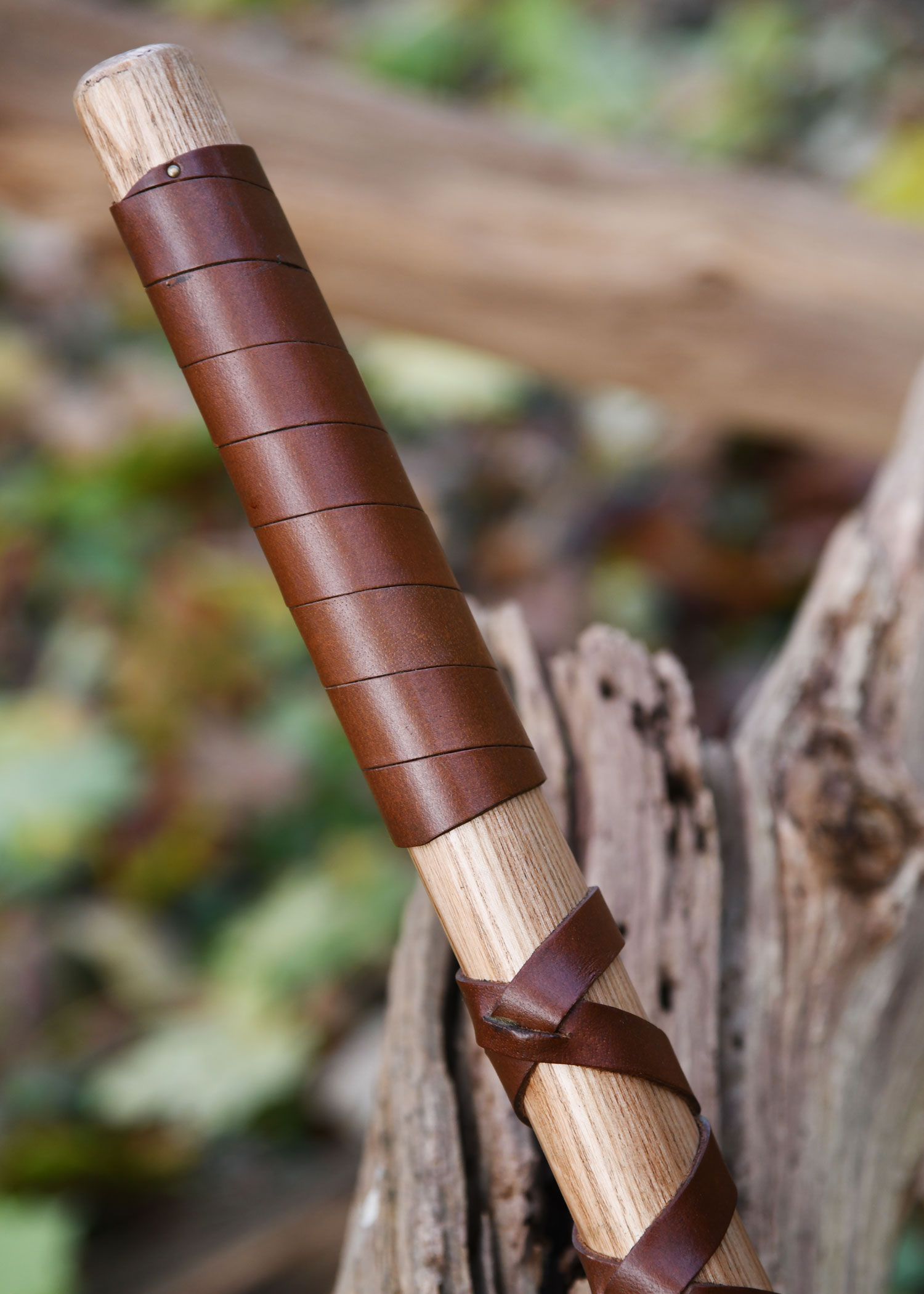 Viking Axe, Cast Steel, Type F, with Engraving and Leather Wrap