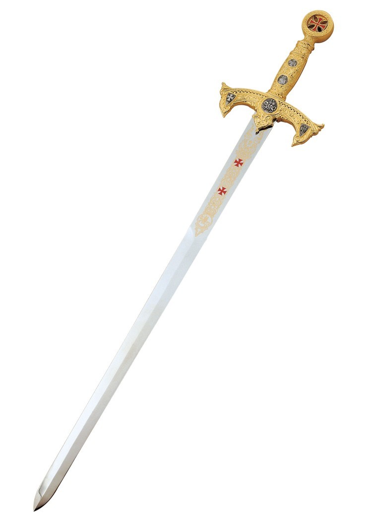 Schwert des Templerordens, goldfarben, Marto