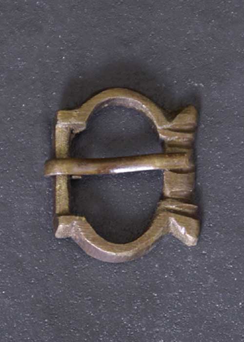 s13 Hochmittelalter Schnalle aus Messing, Nr. 6