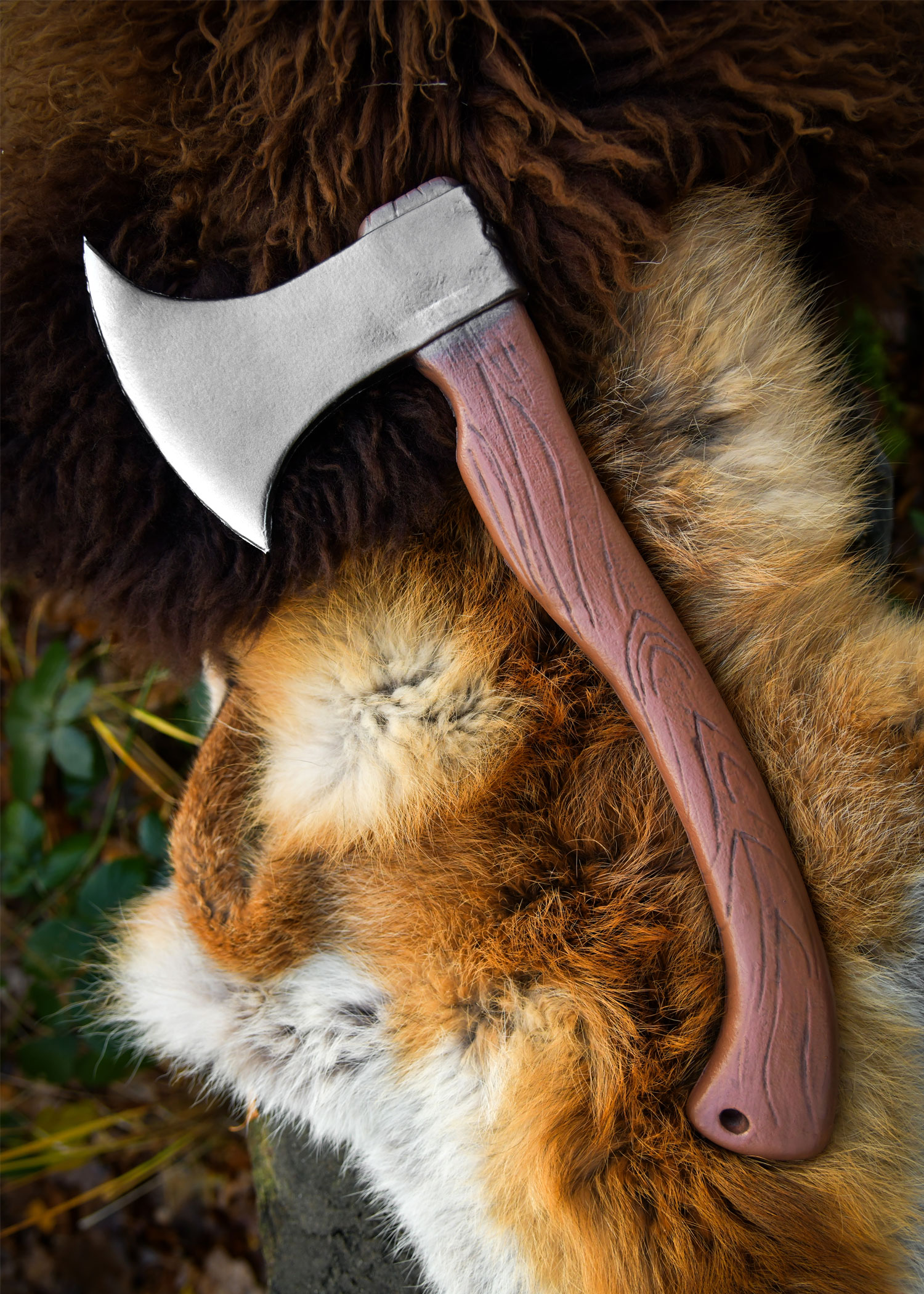 LARP Axt Rurik, Polsterwaffe, 38 cm