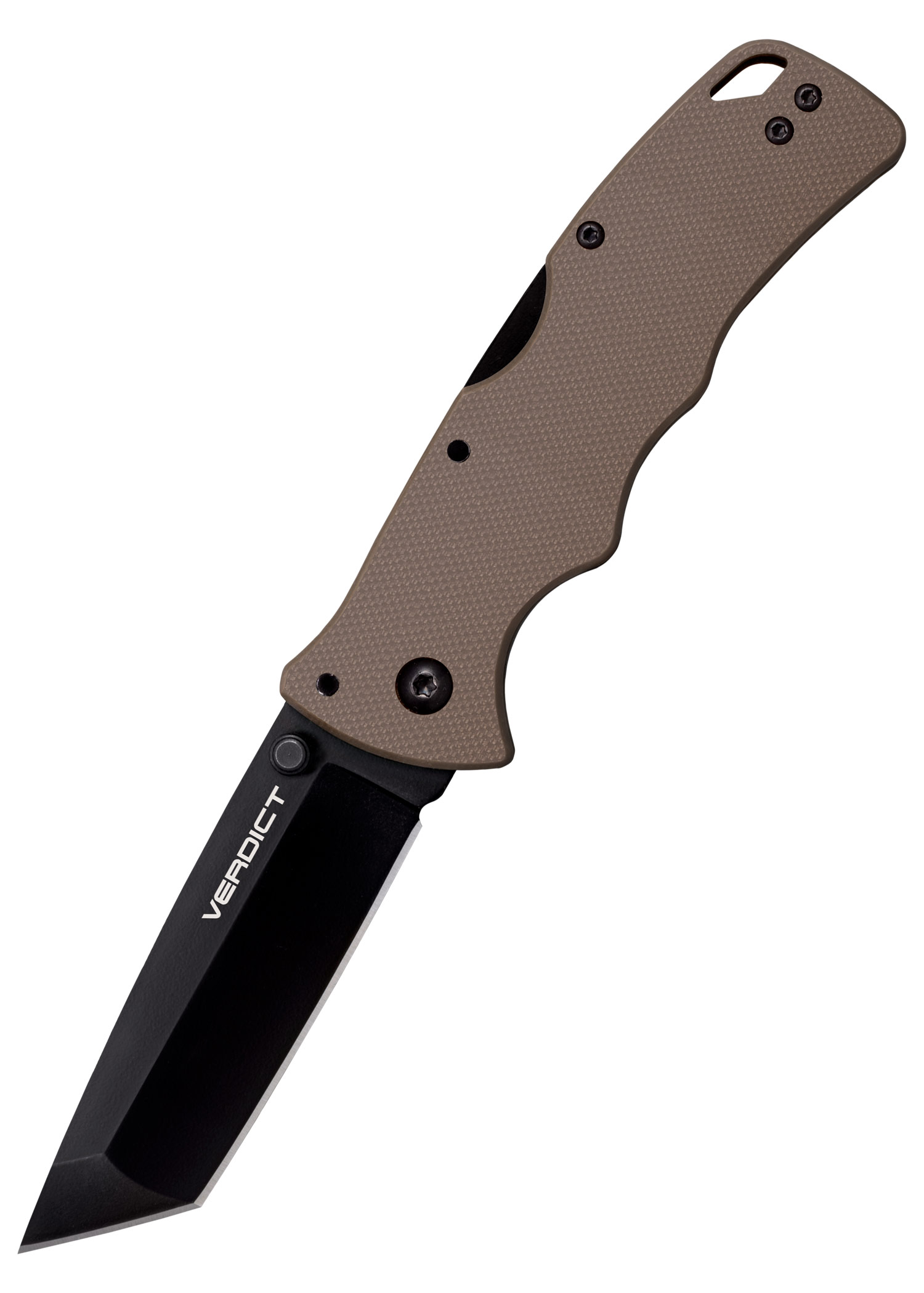 Taschenmesser Verdict, Tanto Point, AUS10A, Flat Dark Earth Griff, Cold Steel