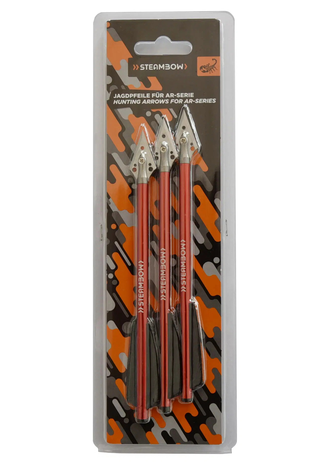 Jagdpfeile für Stinger Repetier-Armbrustpistole, 3 Stück