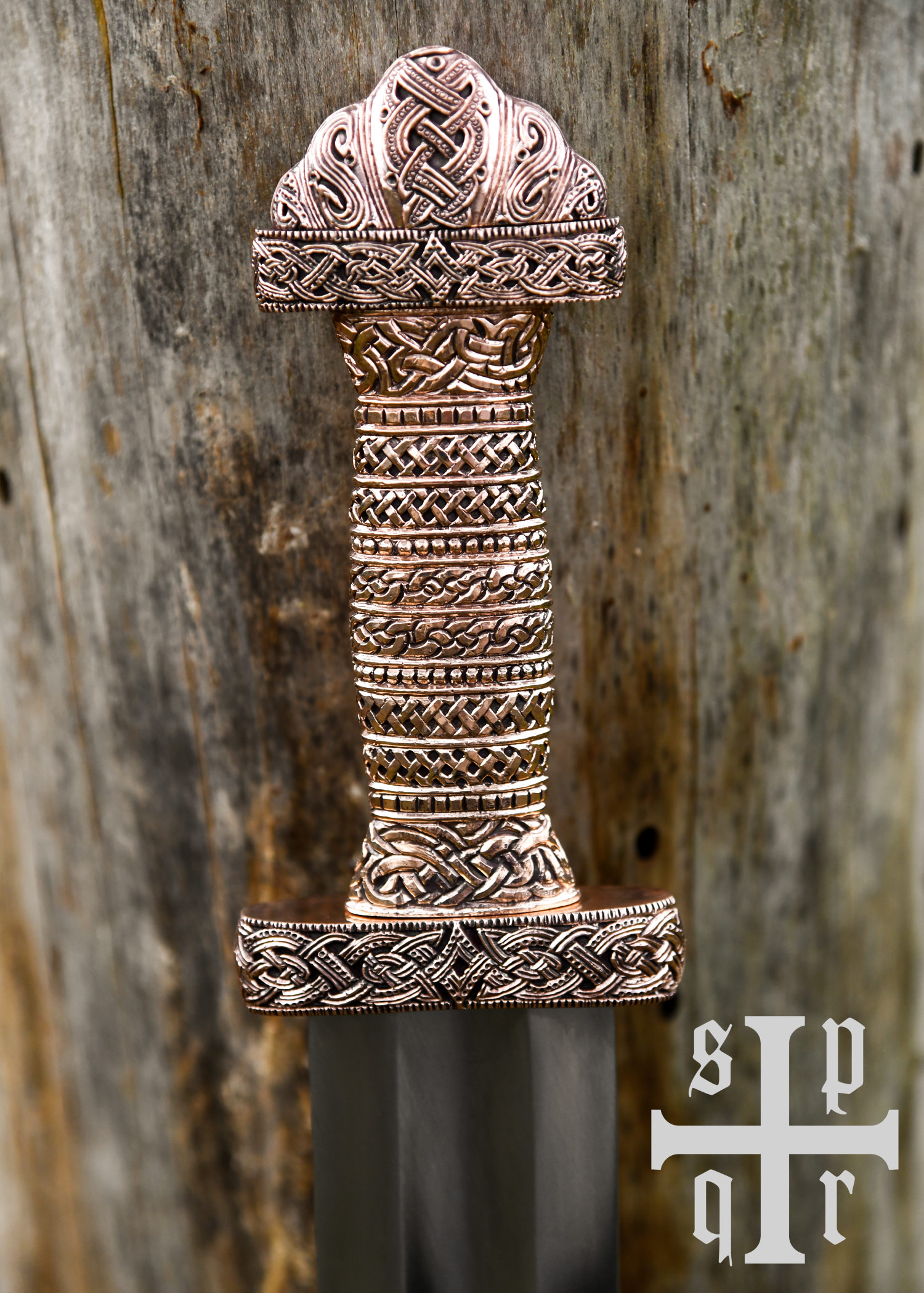 Vendelzeit-Schwert aus Gotland (Broa), 8. Jh., Bronze-Griff