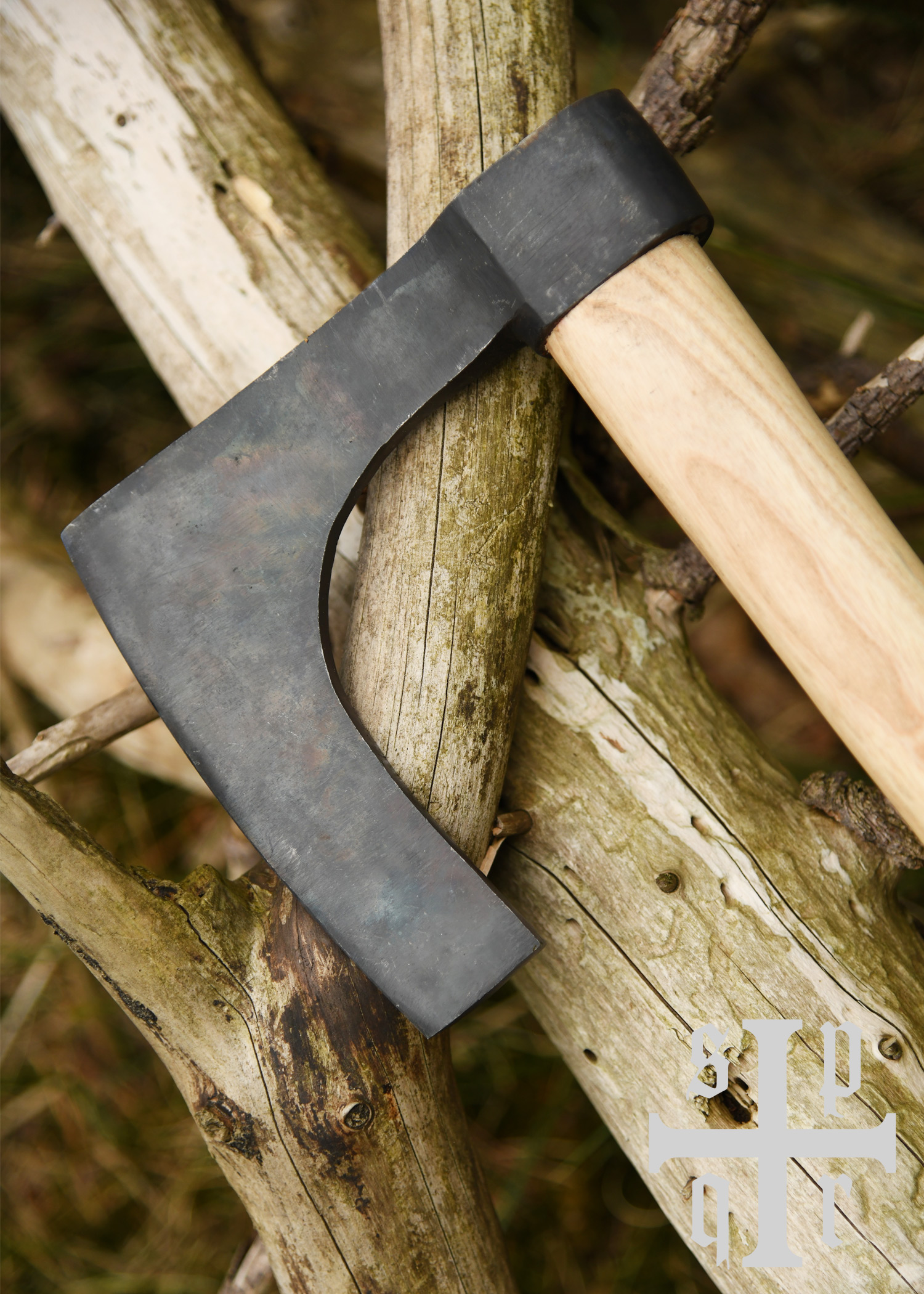 Wikinger Bartaxt, Handgeschmiedet
