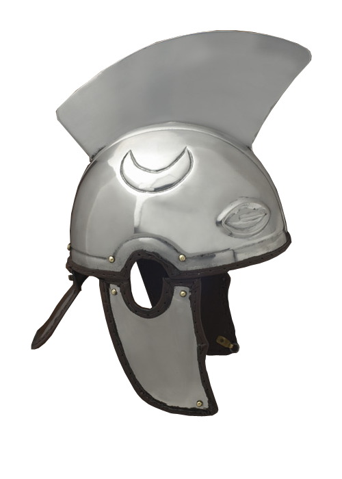 Spätrömischer Centurion Helm (Intercisa IV), Stahl