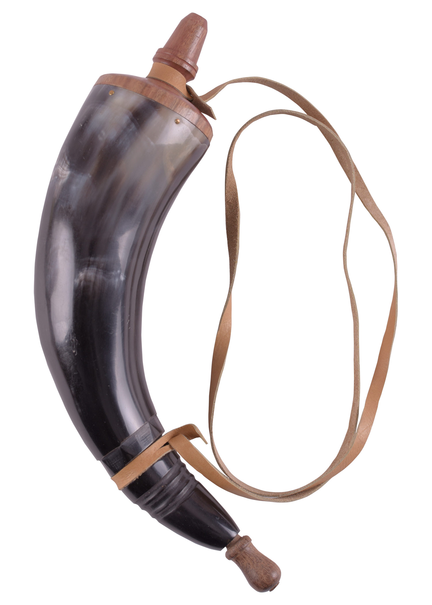 Powder Horn with leather straps