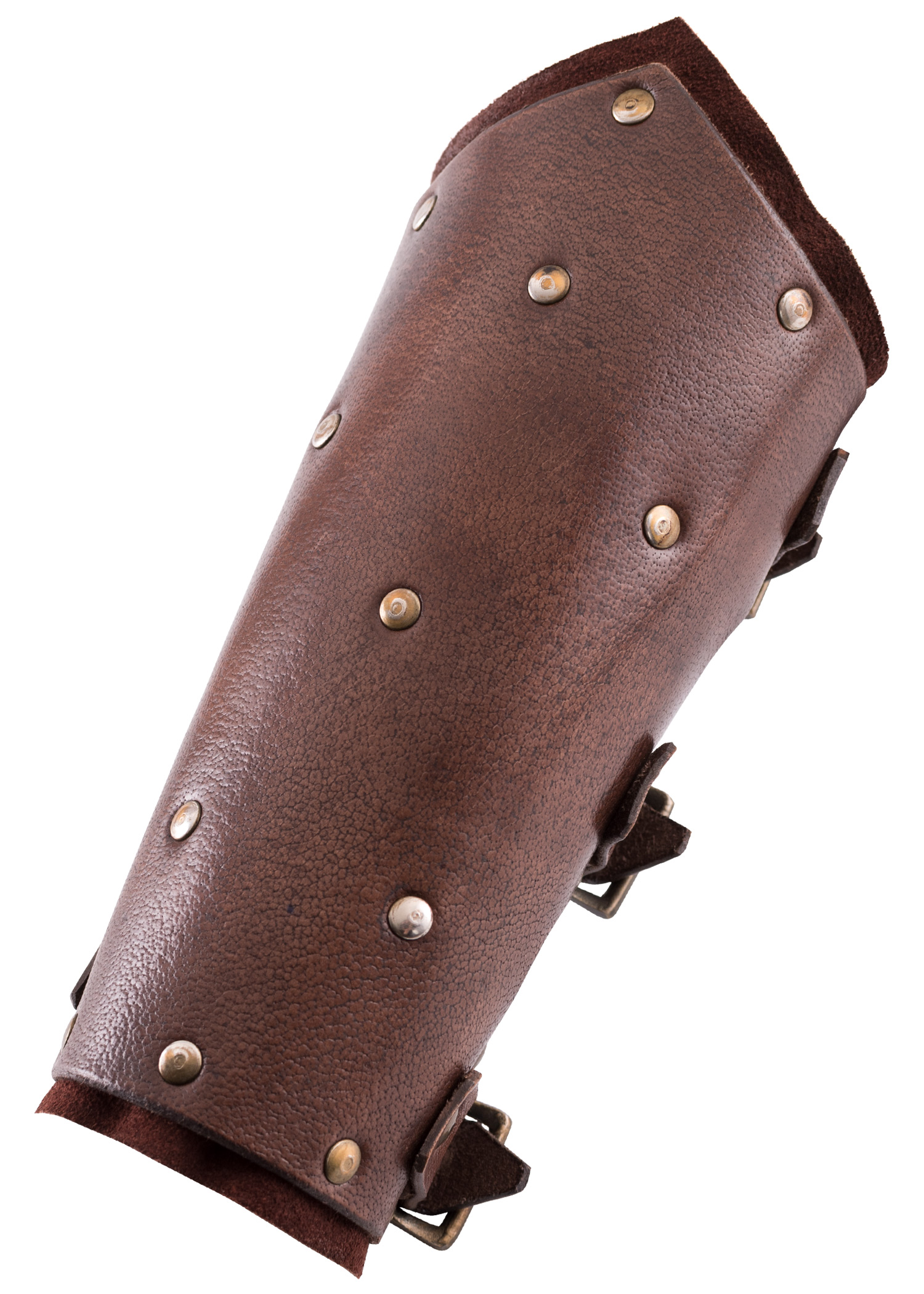 Leather Bracers with Rivets and Suede Underlayer, Pair, various colours