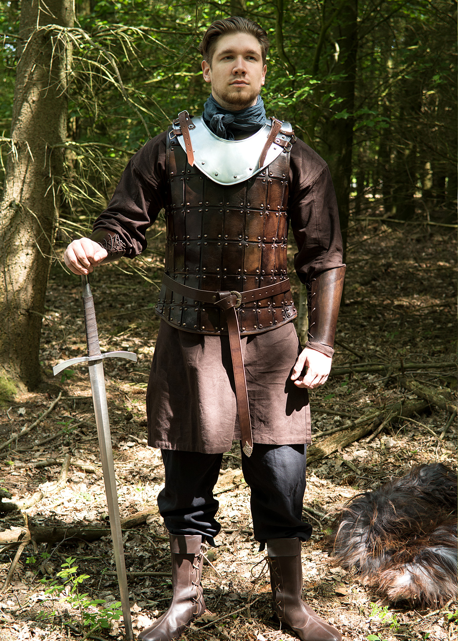 Medieval Brigandine, Leather Torso Armour, various sizes