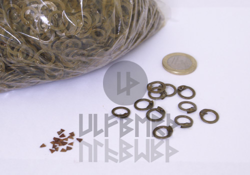 ulf-frw-lr FRR 1kg Paket lose Flachringe zum vernieten, ID 8mm, unbehandelt