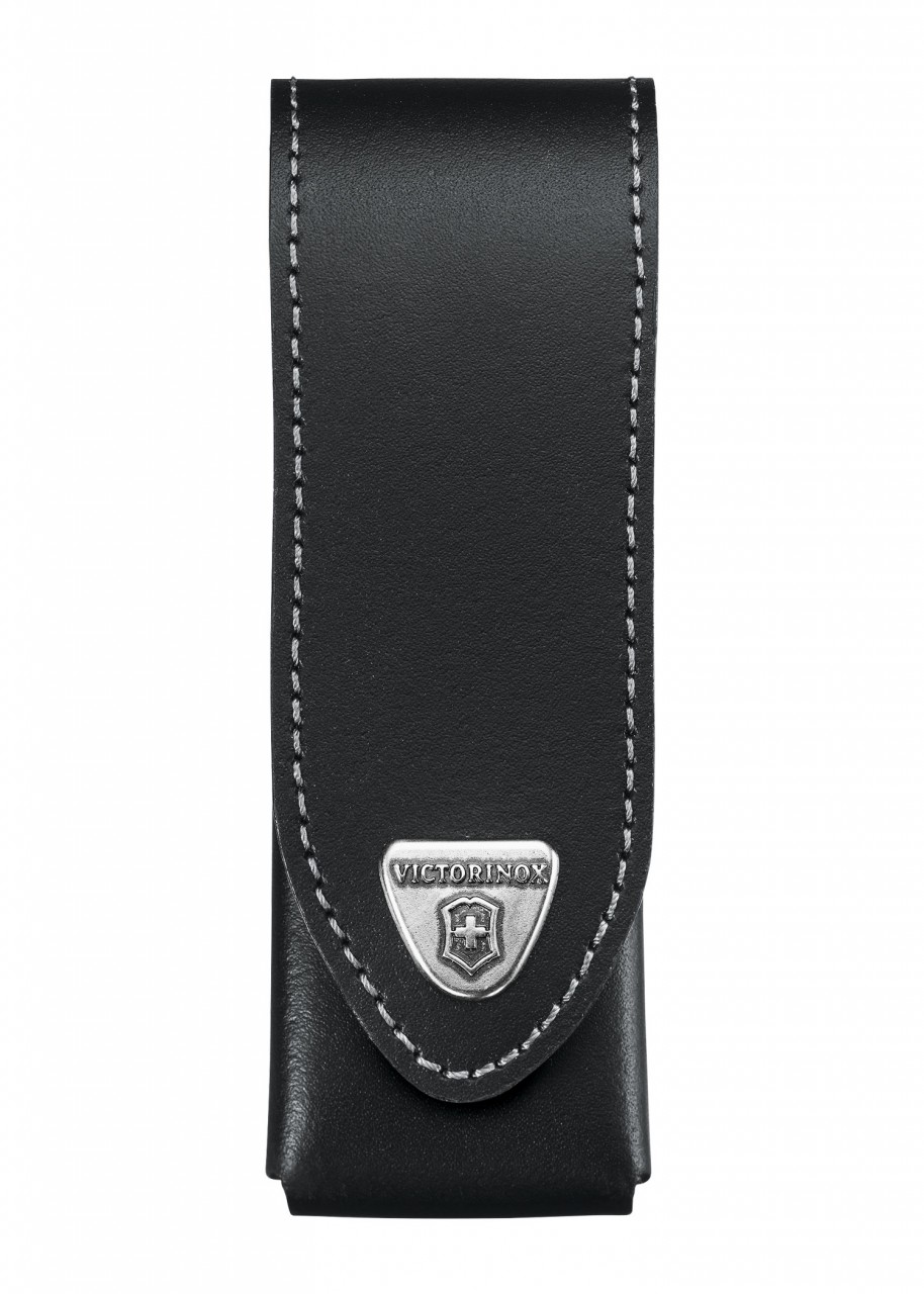 Victorinox Belt Pouch for Swiss Army Knife, black leather, 122 x 30 mm