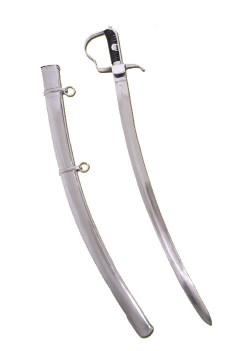 csabf Leichter Kavalleriesäbel von 1796 mit Scheide aus Stahl