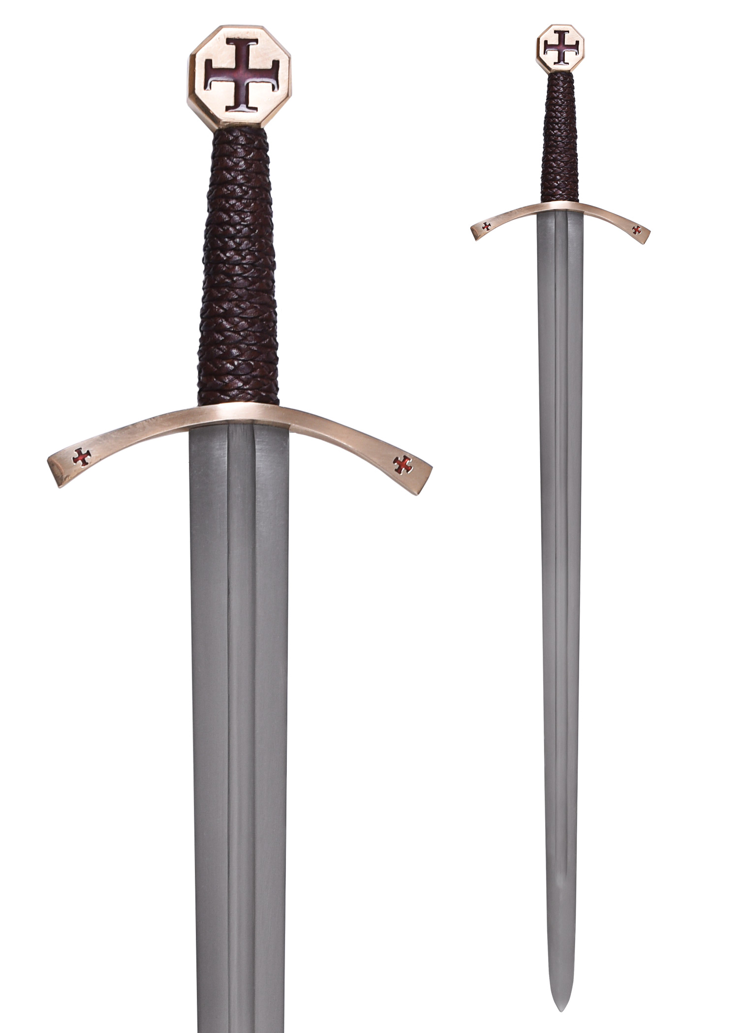 Templar Sword with Cross Pattée, incl. Scabbard