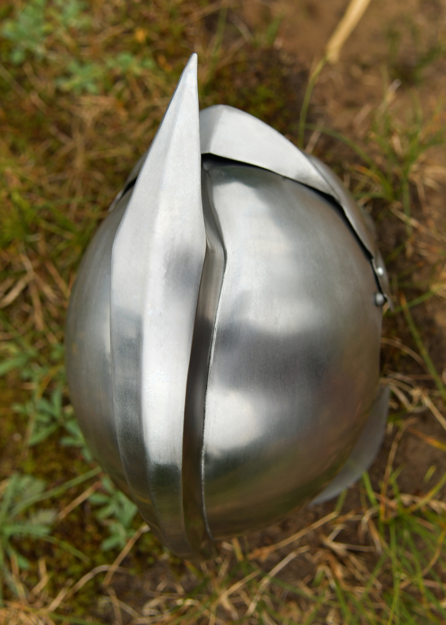 Gladiatoren Helm Maximus aus Stahl, ohne Dornen