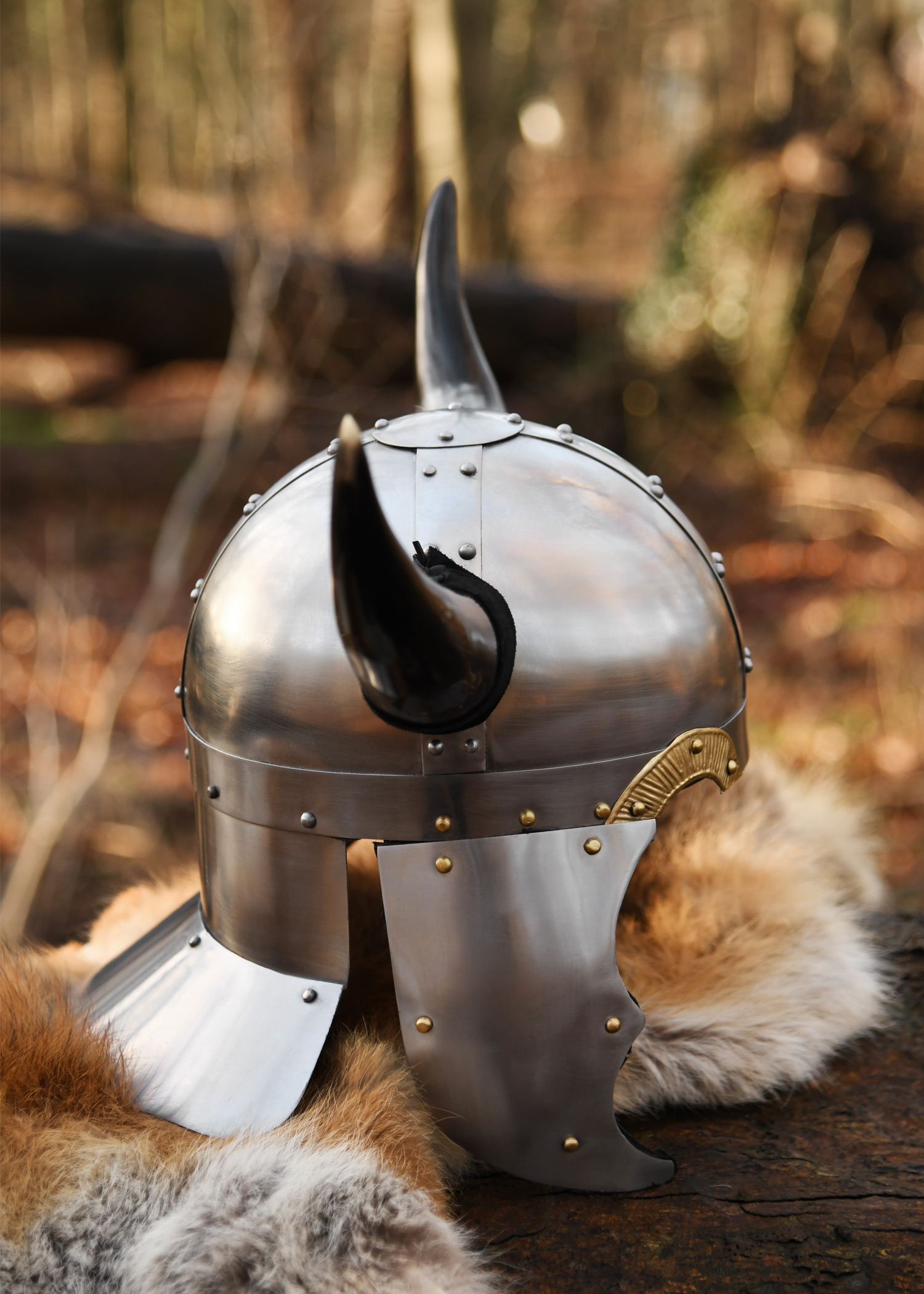 Wikingerhelm Hörnerhelm, 1,3 mm Stahl