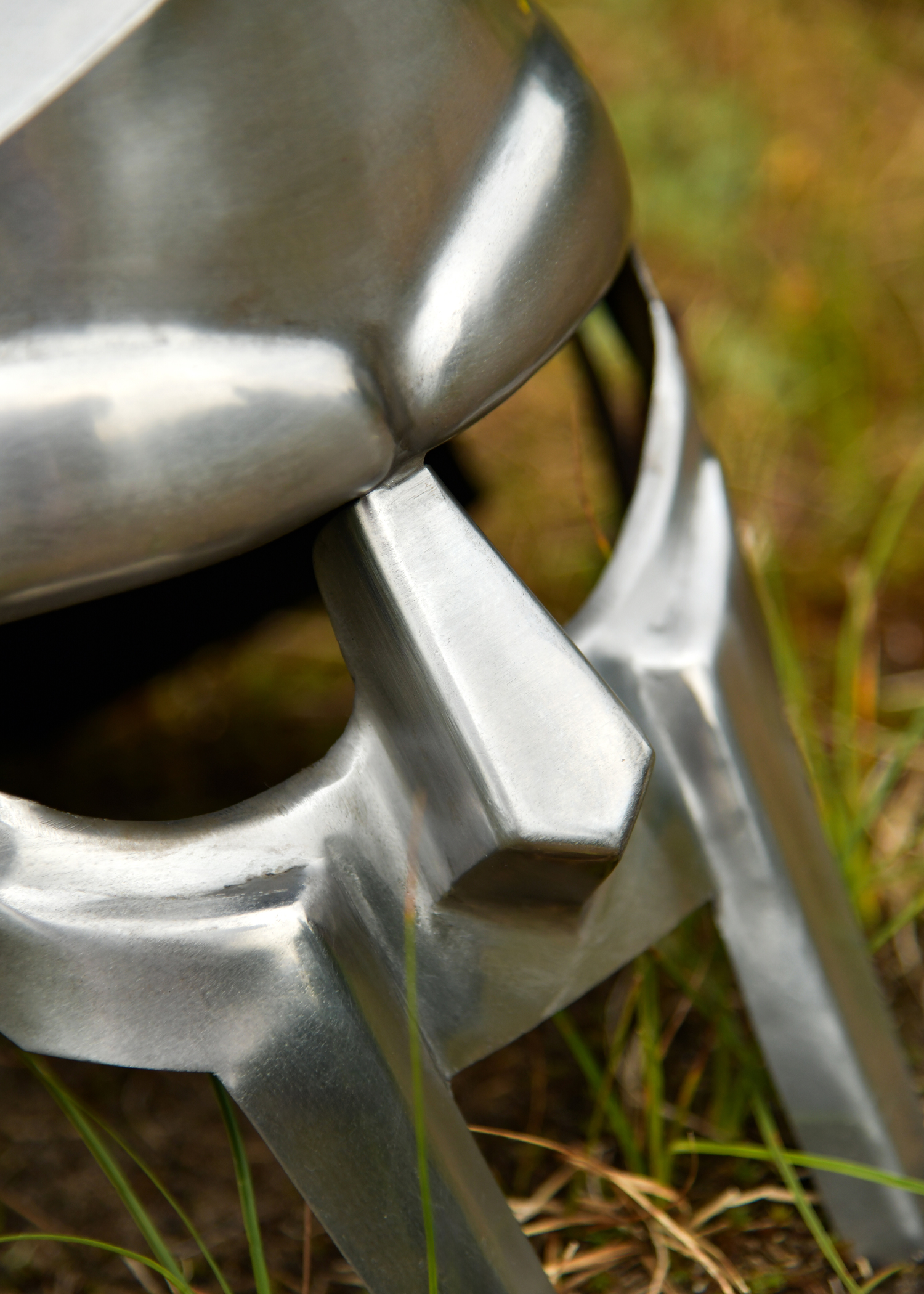 Gladiatoren Helm Maximus aus Stahl, ohne Dornen