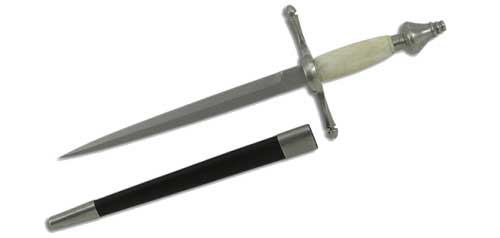 d3 Main Gauche, Linkshanddolch mit Knochengriff