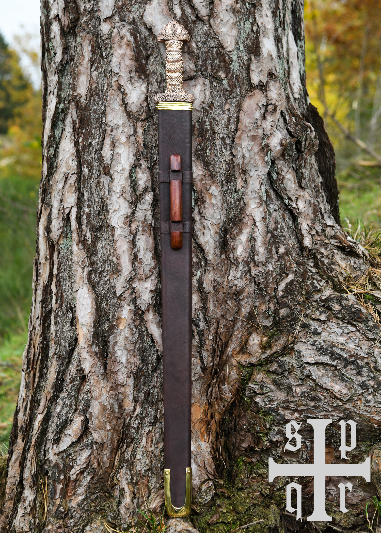 Vendelzeit-Schwert aus Gotland (Broa), 8. Jh., Bronze-Griff