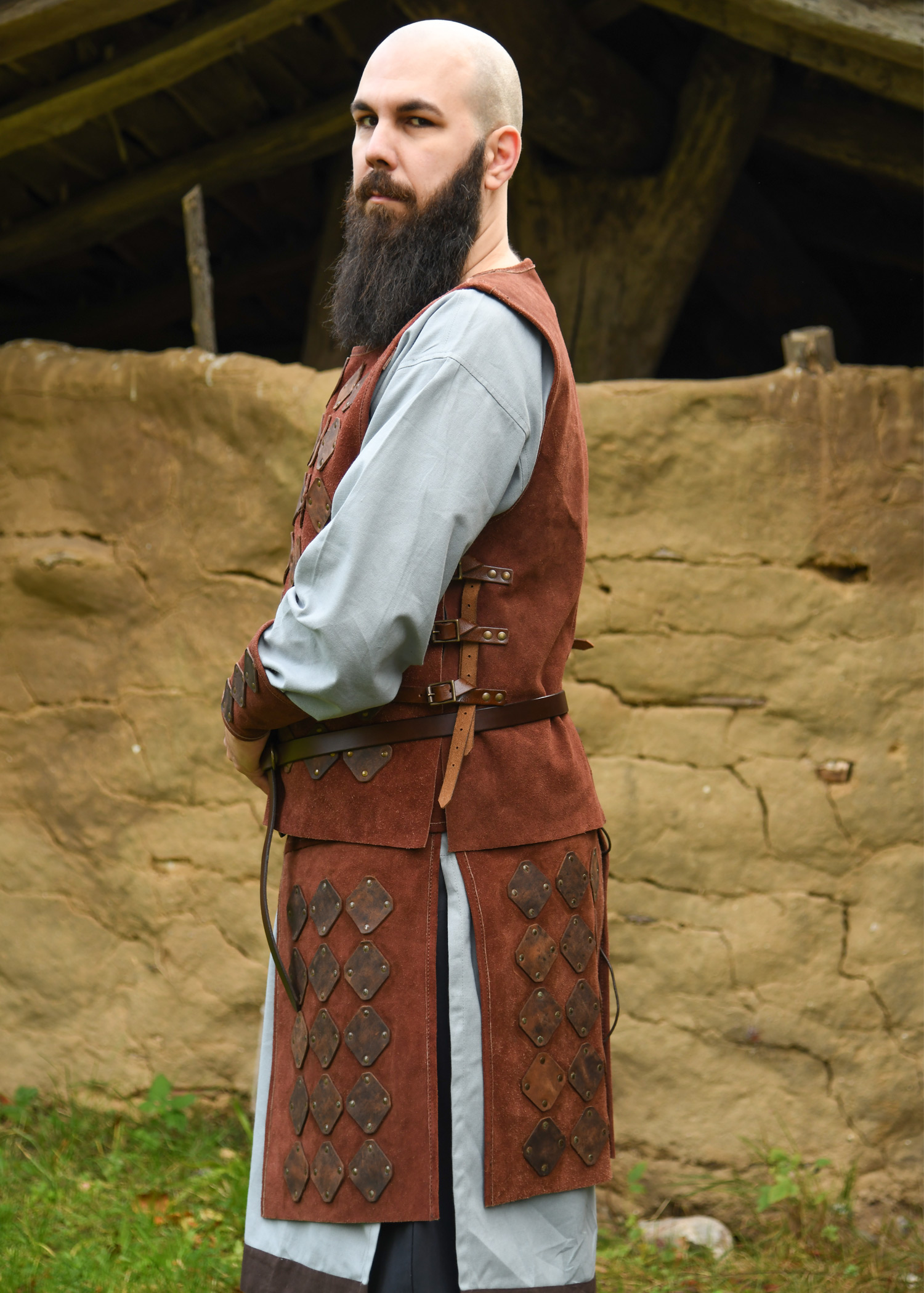 Suede Skirt Armour Vidar, brown