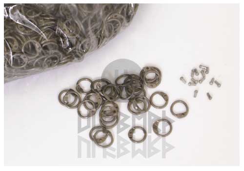 cmy RRR 1 kg lose runde Ringe zum Vernieten, ID 8mm, unbehandelt
