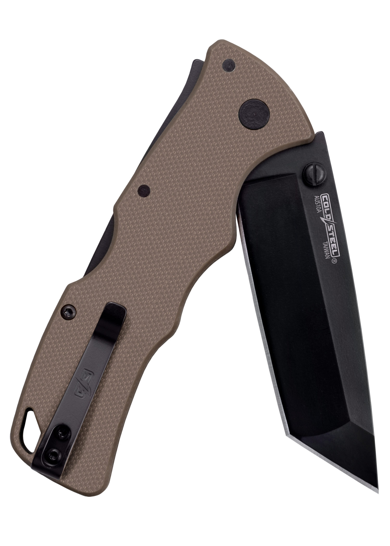 Taschenmesser Verdict, Tanto Point, AUS10A, Flat Dark Earth Griff, Cold Steel