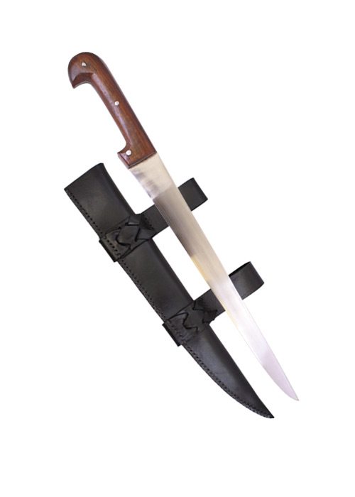 020100082155d46e11340c0 Einfaches Saxmesser mit Lederscheide lang