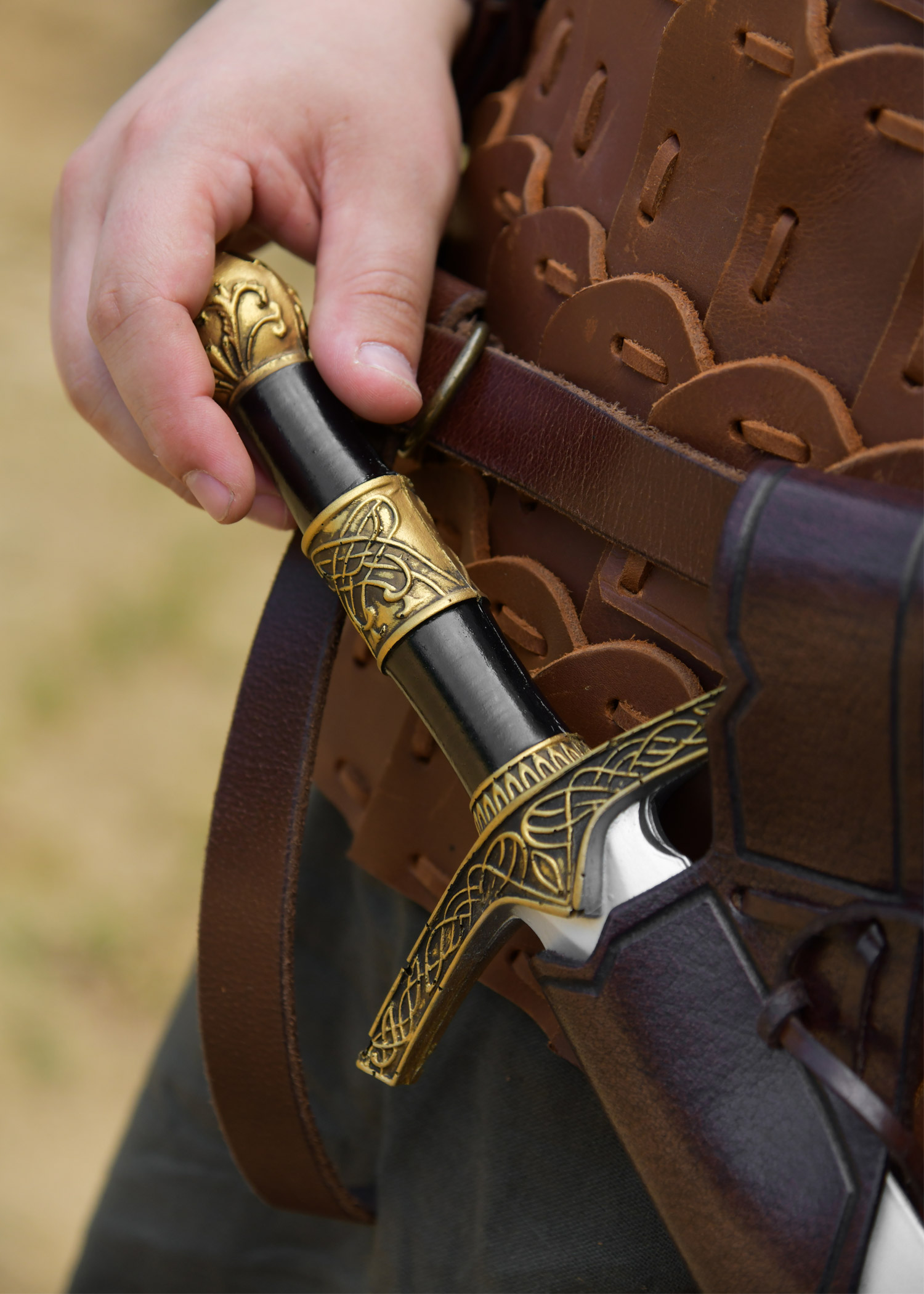LARP Mittelalter Dolch Valdor, Polsterwaffe, 37 cm