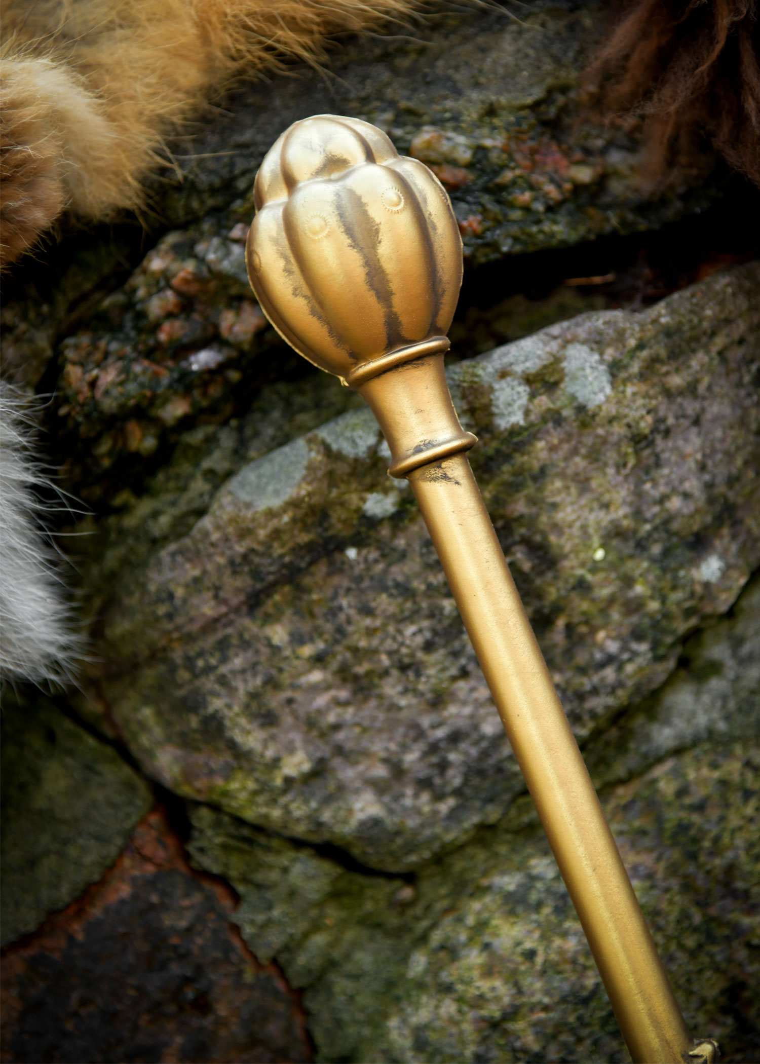 LARP Goldener Melonen-Hammer Huoyan, Polsterwaffe, 45 cm
