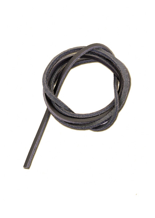 leder2 Vierkantriemen, schwarz, 100 cm