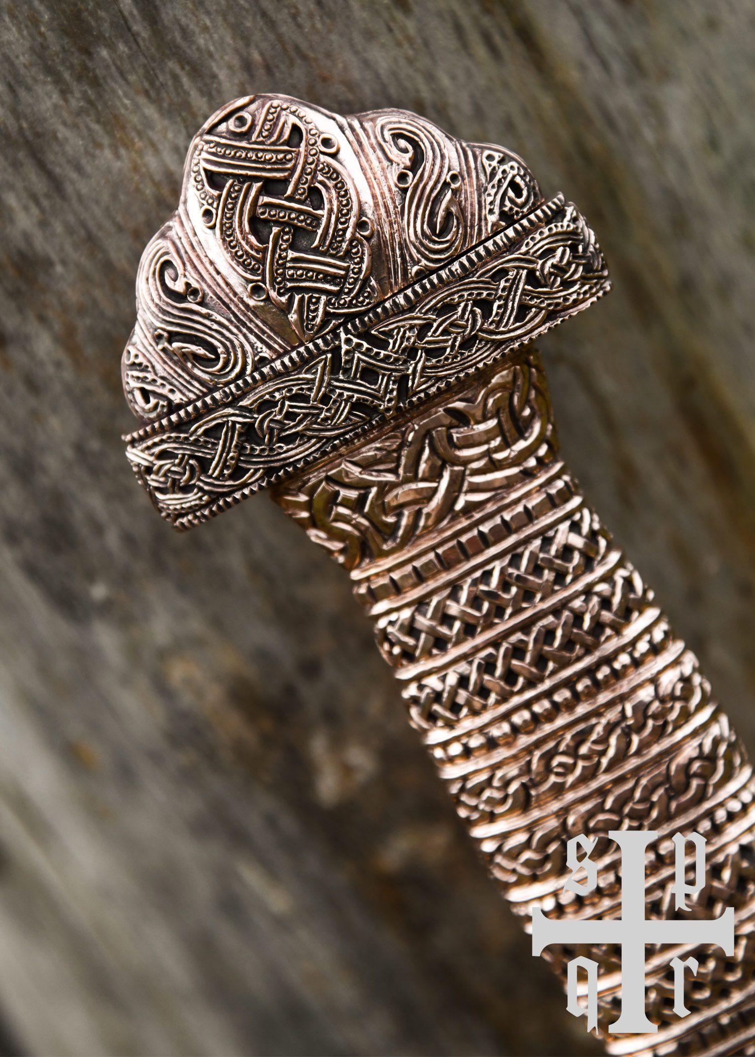 Vendelzeit-Schwert aus Gotland (Broa), 8. Jh., Bronze-Griff