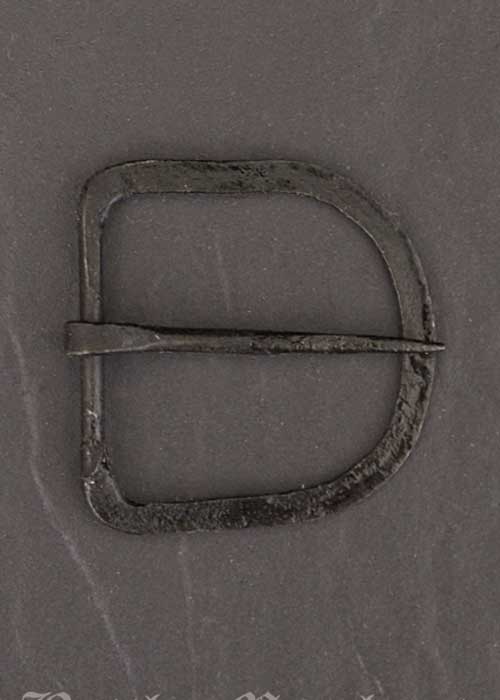 s9 Handgeschmiedete Schnalle aus Stahl, für ca. 47 mm breite Gürtel