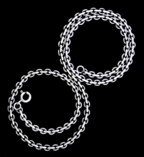 Wikinger Halskette aus Silber, 55 cm