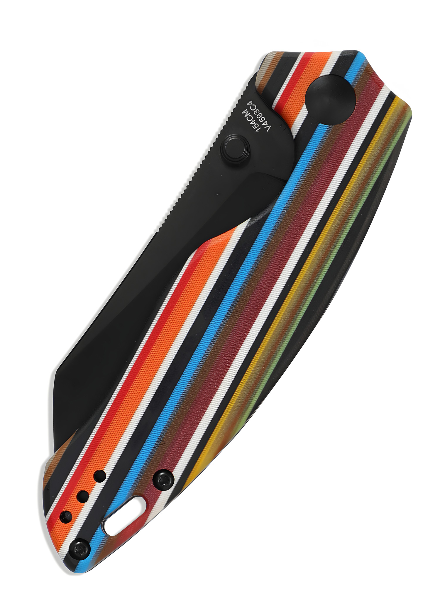 Kizer Knives TOWSER K, Serape, G10-Griff, schwarze Klinge, Taschenmesser